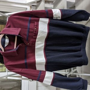 Red and blue rugby sweater XL